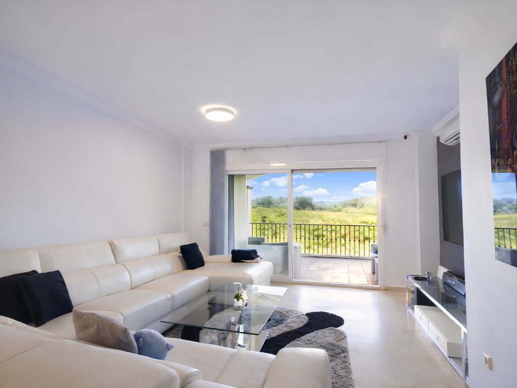 Living room of Flat for sale in Mijas  with Air Conditioner, Heating and Private garden