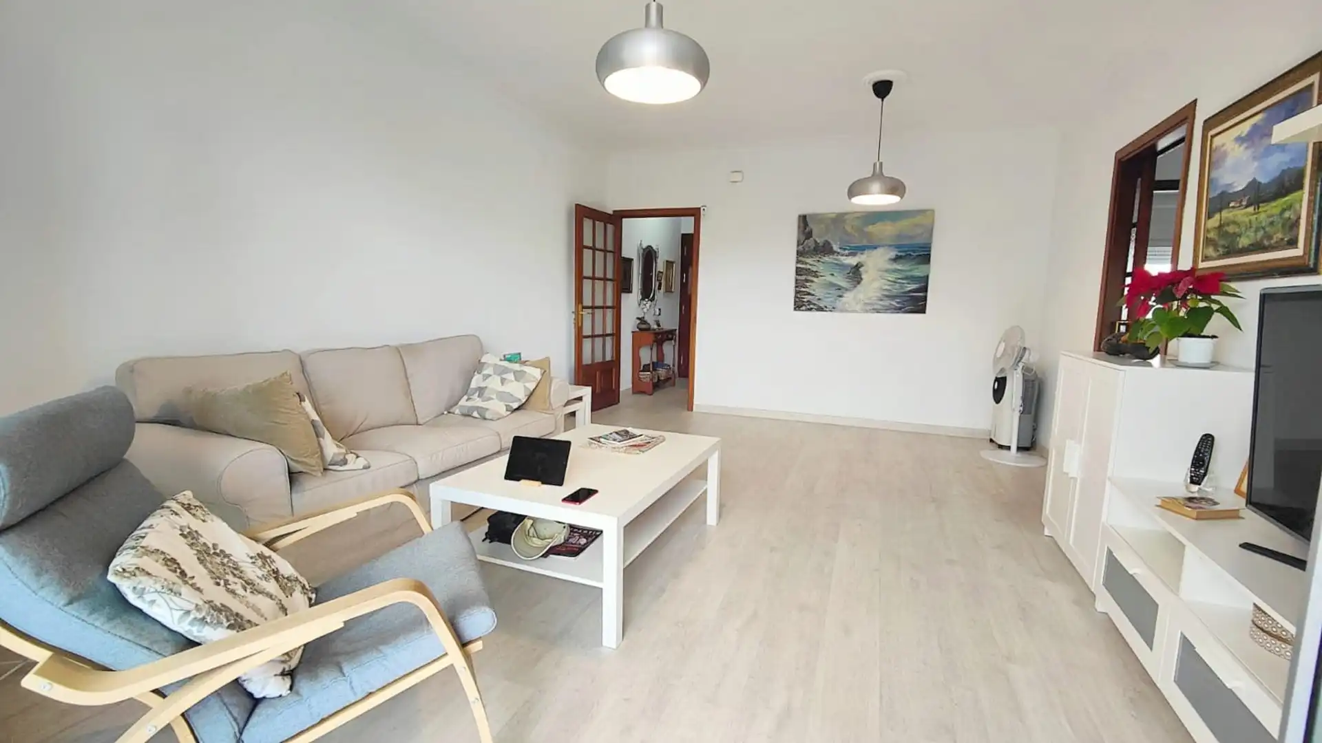 Wohnzimmer von Dachboden zum Verkauf in Santa Cruz de Tenerife mit Möbliert, Balkon und Internet