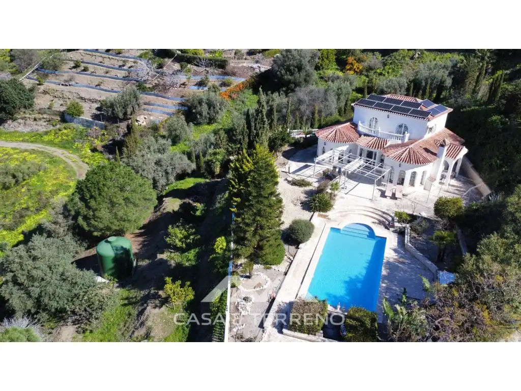 Vista exterior de Casa o chalet en venta en Algarrobo con Aire acondicionado, Jardín privado y Terraza