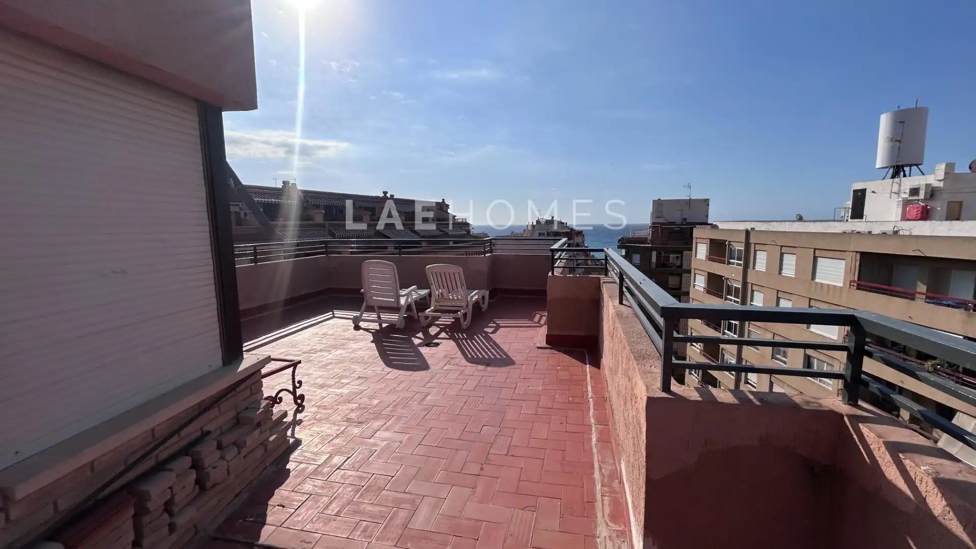 Terrace of Attic for rent in El Campello  with Air Conditioner, Parquet flooring and Furnished