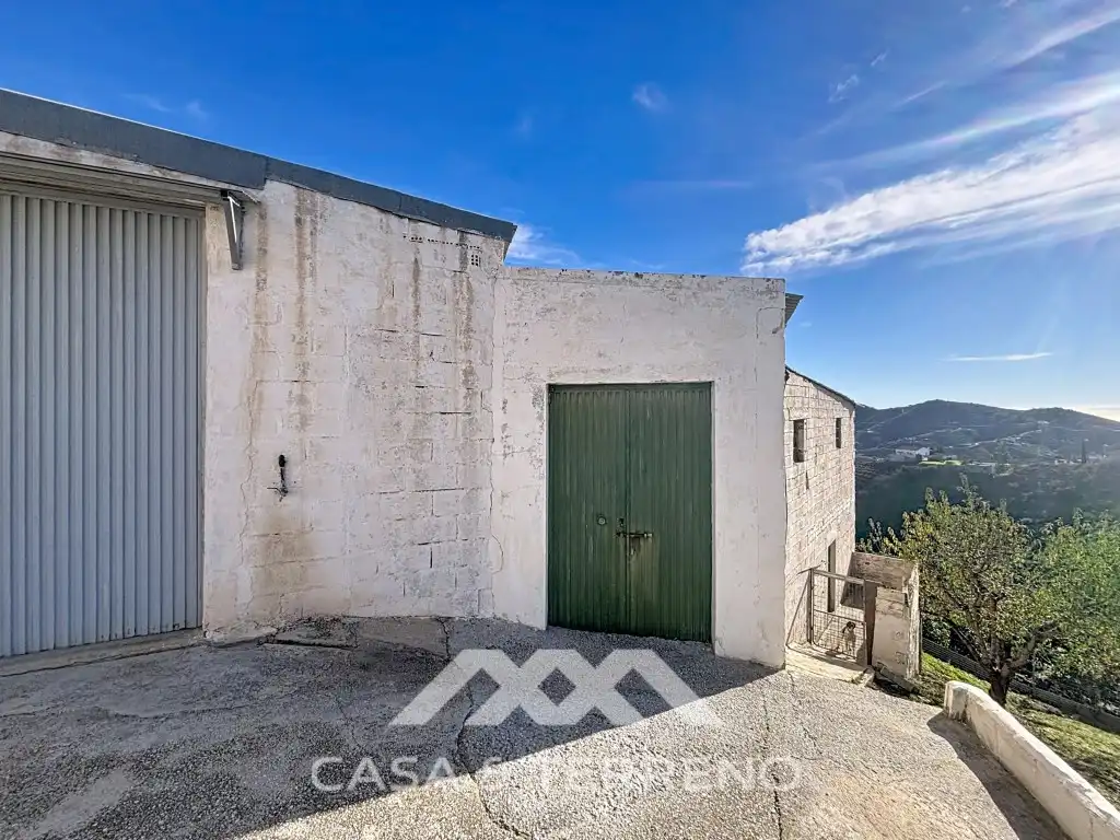 Vista exterior de Casa o chalet en venta en Macharaviaya con Aire acondicionado, Jardín privado y Terraza