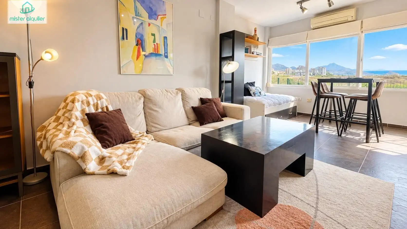 Sala d'estar de Apartament de lloguer en Playa Muchavista