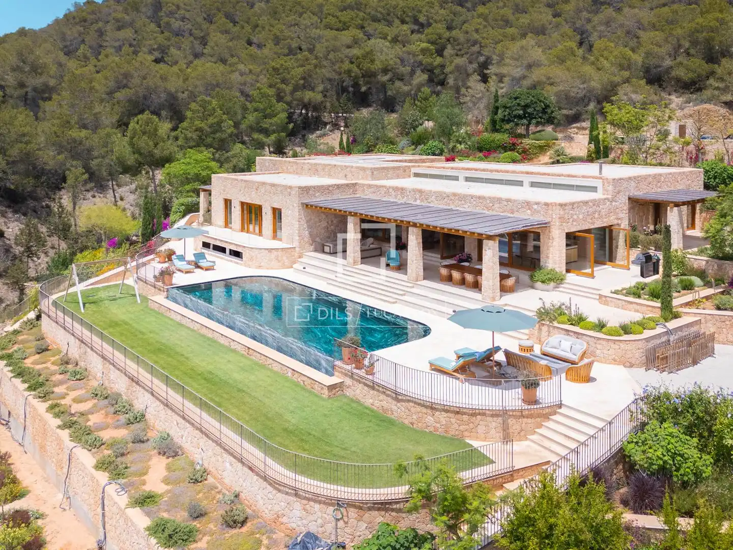 Terraza de Casa o chalet en venta en Santa Eulària des Riu con Aire acondicionado, Calefacción y Jardín privado