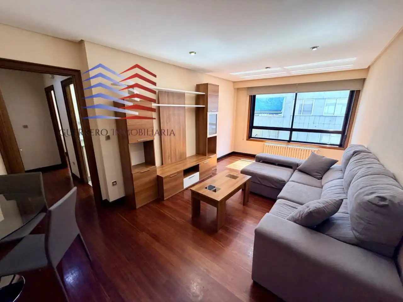 Living room of Apartments for rent in Ourense Capital   with Heating, Parquet flooring and Furnished