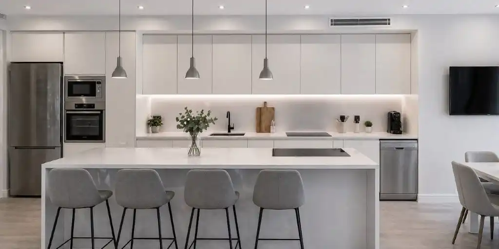 Kitchen of Flat for sale in Madrid  with Heating and Balcony