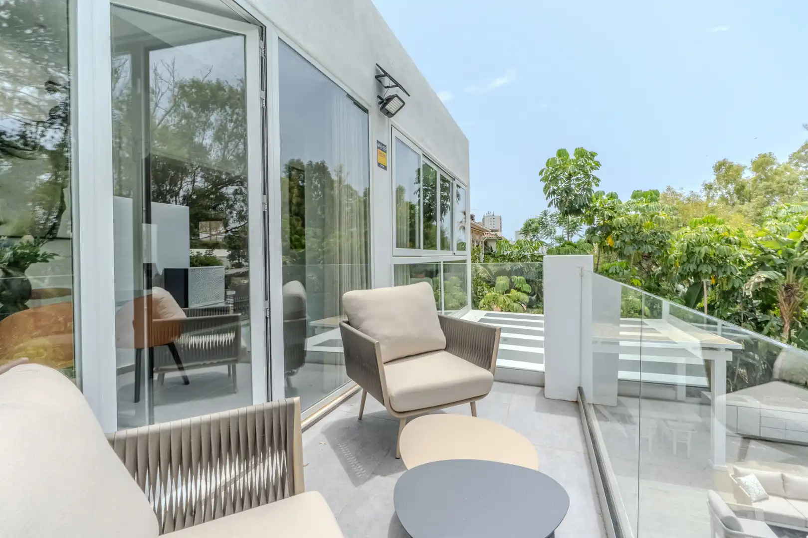 Terrassa de Casa o xalet de lloguer en Marbella amb Aire condicionat, Calefacció i Jardí privat