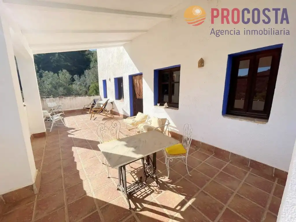 Terraza de Finca rústica en venta en Almuñécar con Jardín privado, Terraza y Piscina