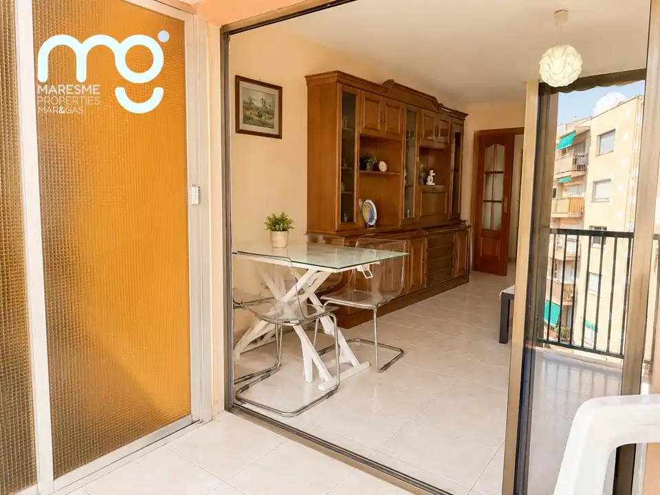 Dining room of Flat for sale in Mataró  with Air Conditioner, Heating and Terrace