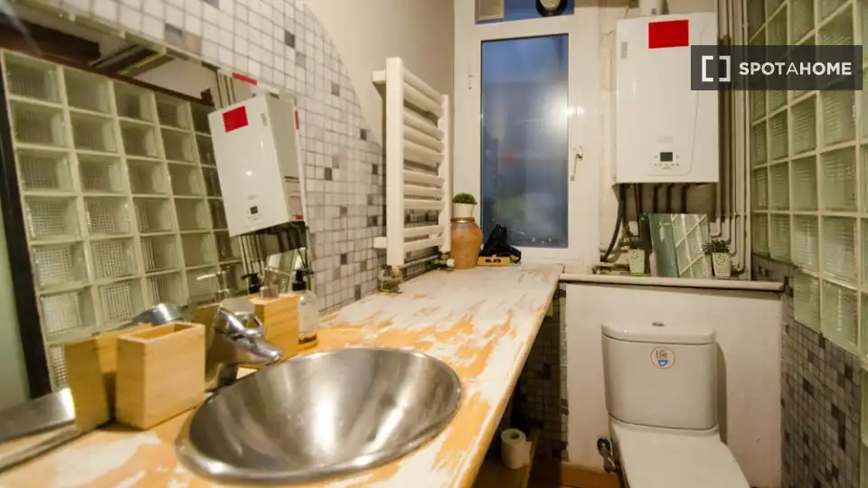 Cocina de Piso de alquiler en Barcelona con Aire acondicionado, Calefacción y Amueblado