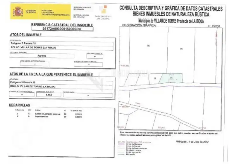 Residential land for sale in Camino del Redajo, imagen 3