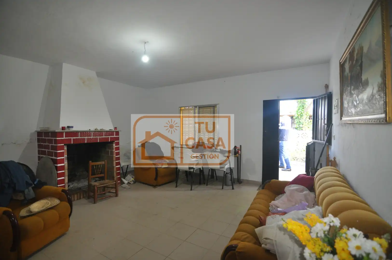 Sala de estar de Casa o chalet en venta en Malpartida de Cáceres con Aire acondicionado, Calefacción y Jardín privado