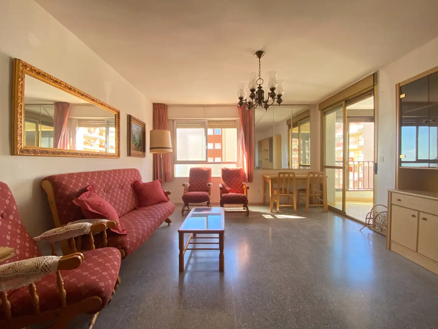 Living room of Flat for sale in Águilas  with Terrace, Storage room and Furnished