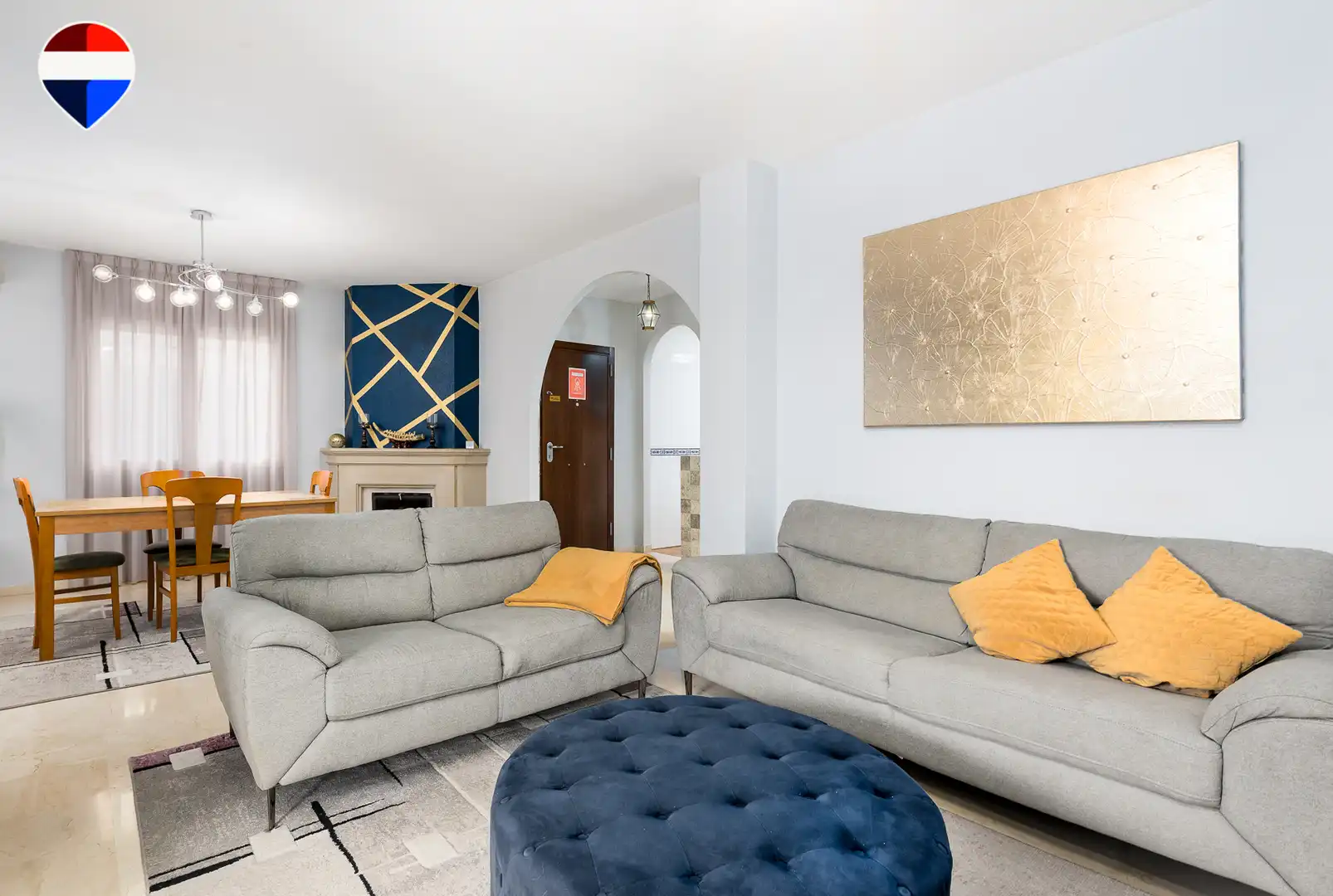 Sala de estar de Casa o chalet en venta en Mutxamel con Aire acondicionado, Terraza y Piscina