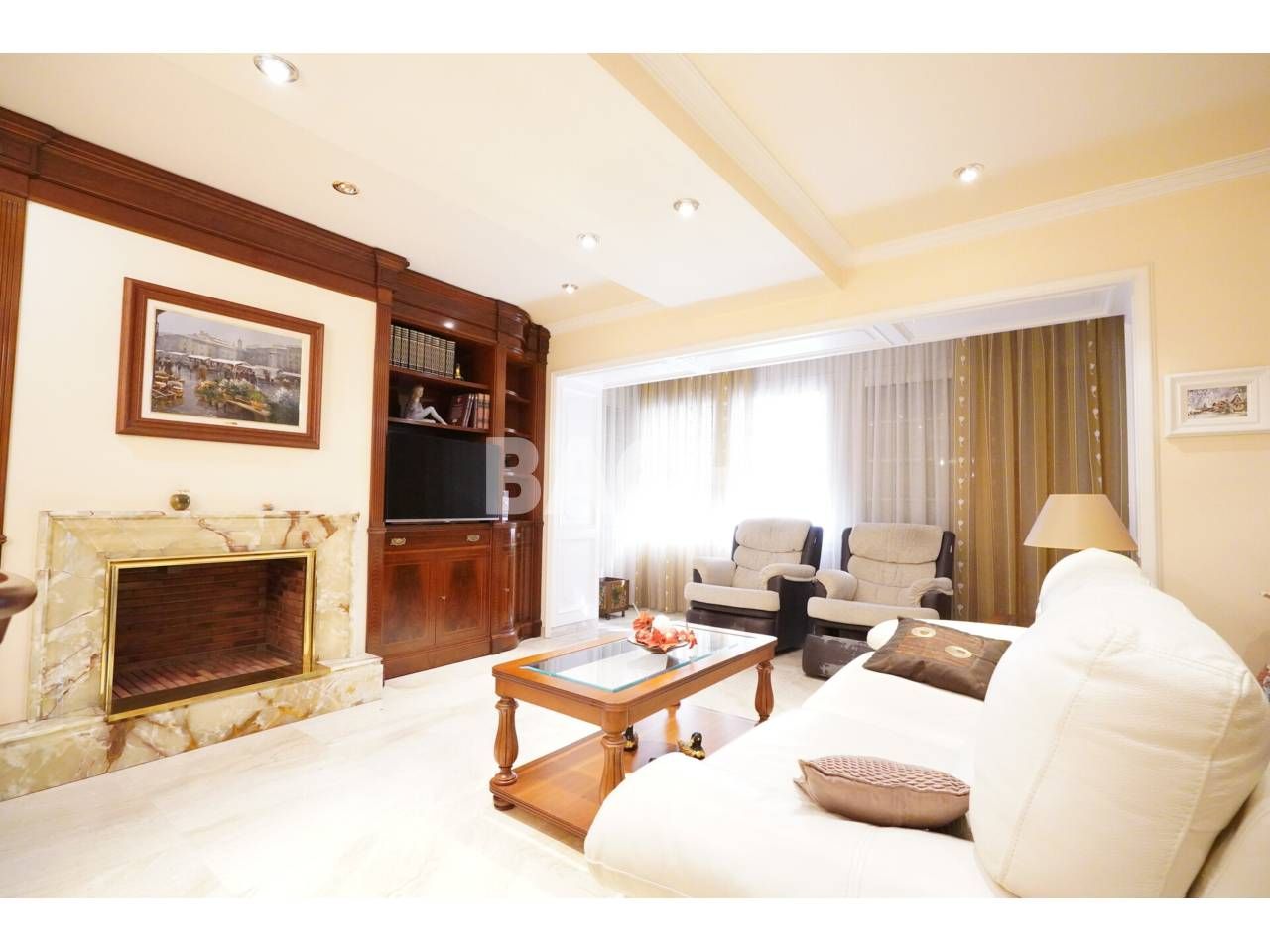 Living room of Flat for sale in Vic  with Furnished and Balcony