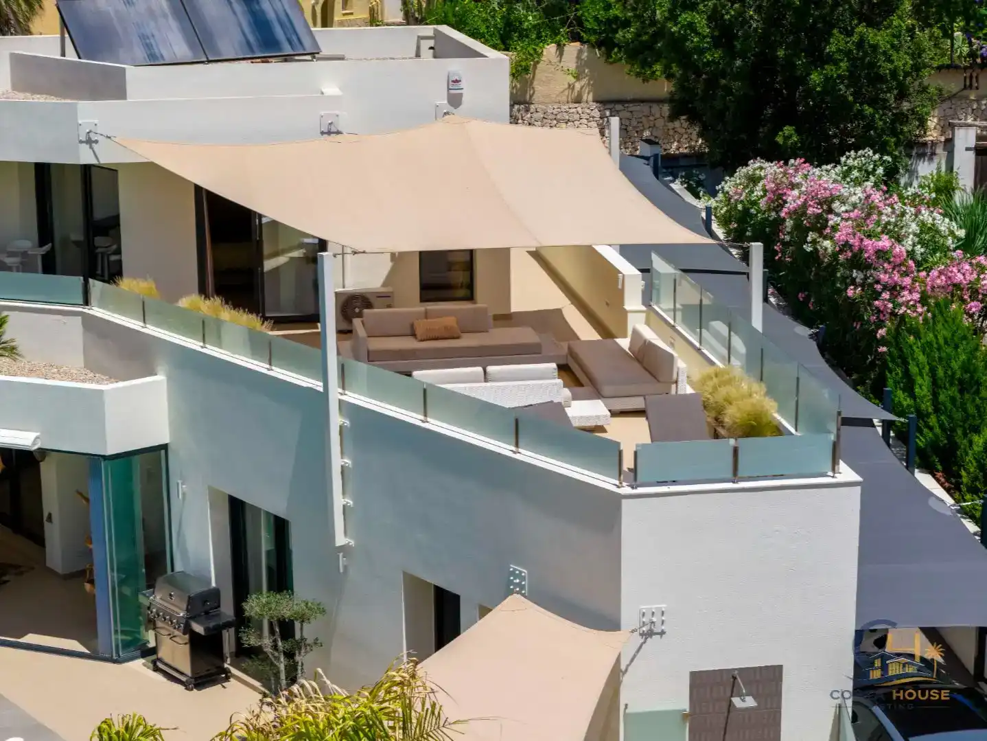 Terrasse von Wohnung zum Verkauf in Moraira mit Klimaanlage, Schwimmbad und Balkon