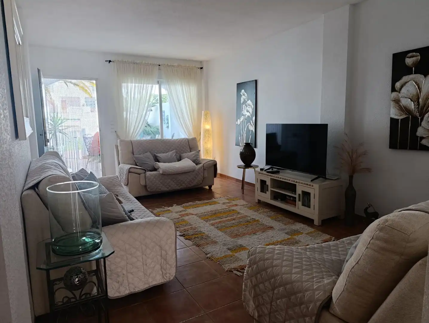 Sala de estar de Casa o chalet en venta en Cuevas del Almanzora con Aire acondicionado, Calefacción y Jardín privado