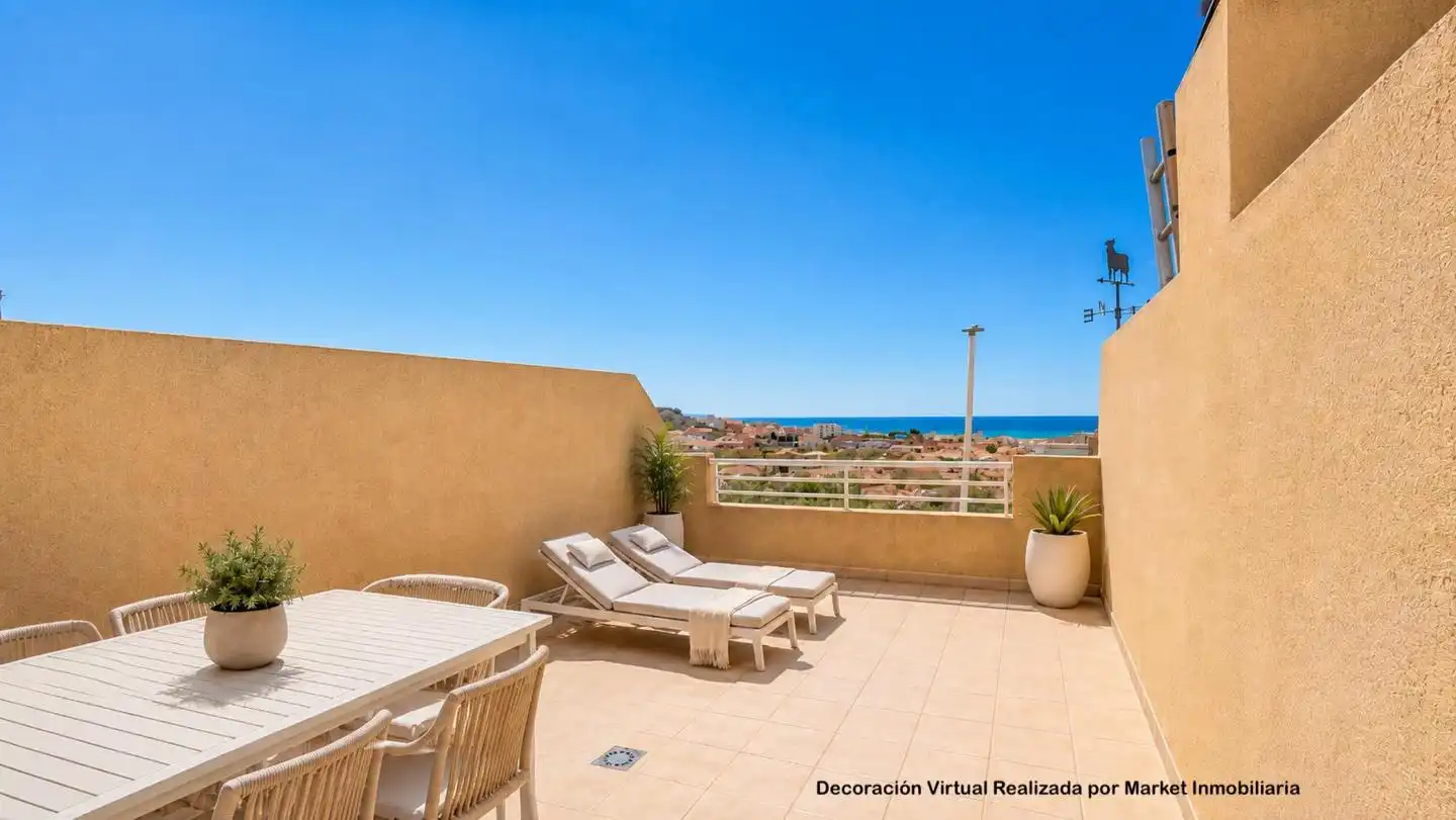 Terraza de Casa adosada en venta en Santa Pola con Aire acondicionado, Terraza y Piscina