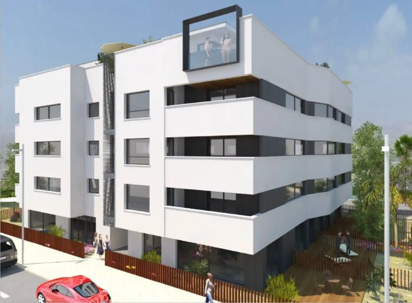 Exterior view of Flat for sale in Murcia  with Air Conditioner, Heating and Storage room