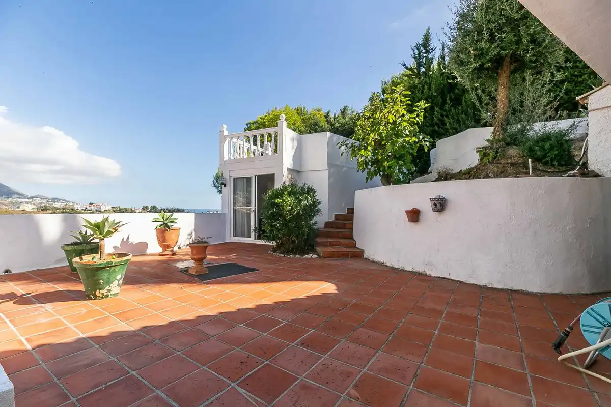 Terraza de Casa o chalet en venta en Mijas con Aire acondicionado, Calefacción y Jardín privado