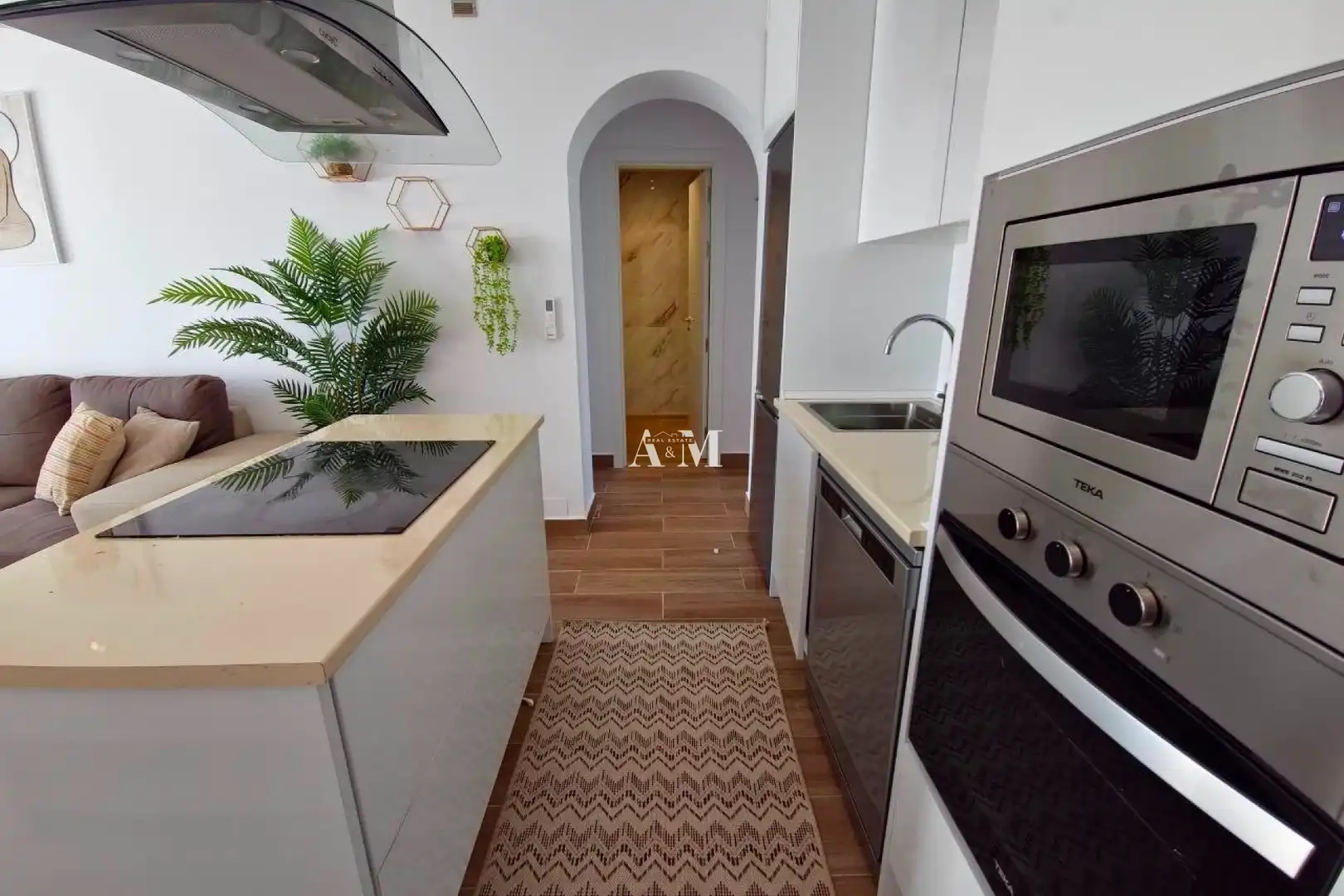 Cocina de Casa adosada de alquiler en Orihuela con Aire acondicionado, Terraza y Piscina
