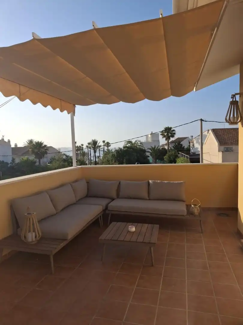 Terrasse von Wohnungen zur Miete in Cartagena mit Klimaanlage, Schwimmbad und Möbliert