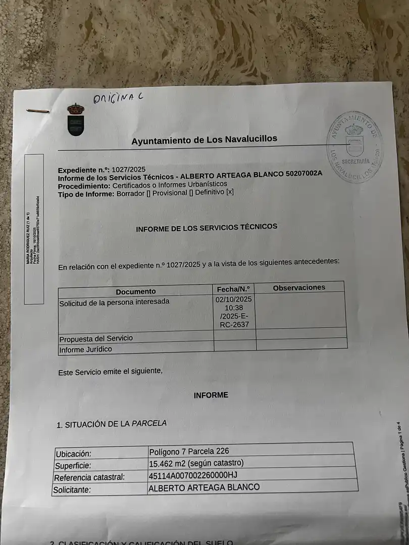 Terreno en venta en Los Navalucillos