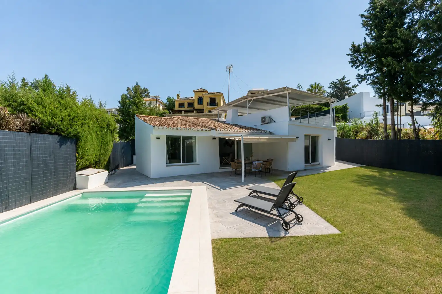 Jardí de Casa o xalet en venda en Estepona amb Jardí privat i Piscina