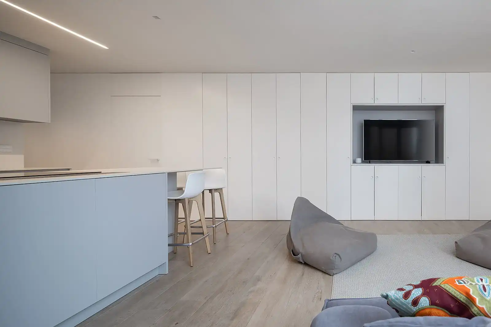 Sala d'estar de Pis en venda en A Coruña Capital  amb Calefacció, Parquet i Terrassa