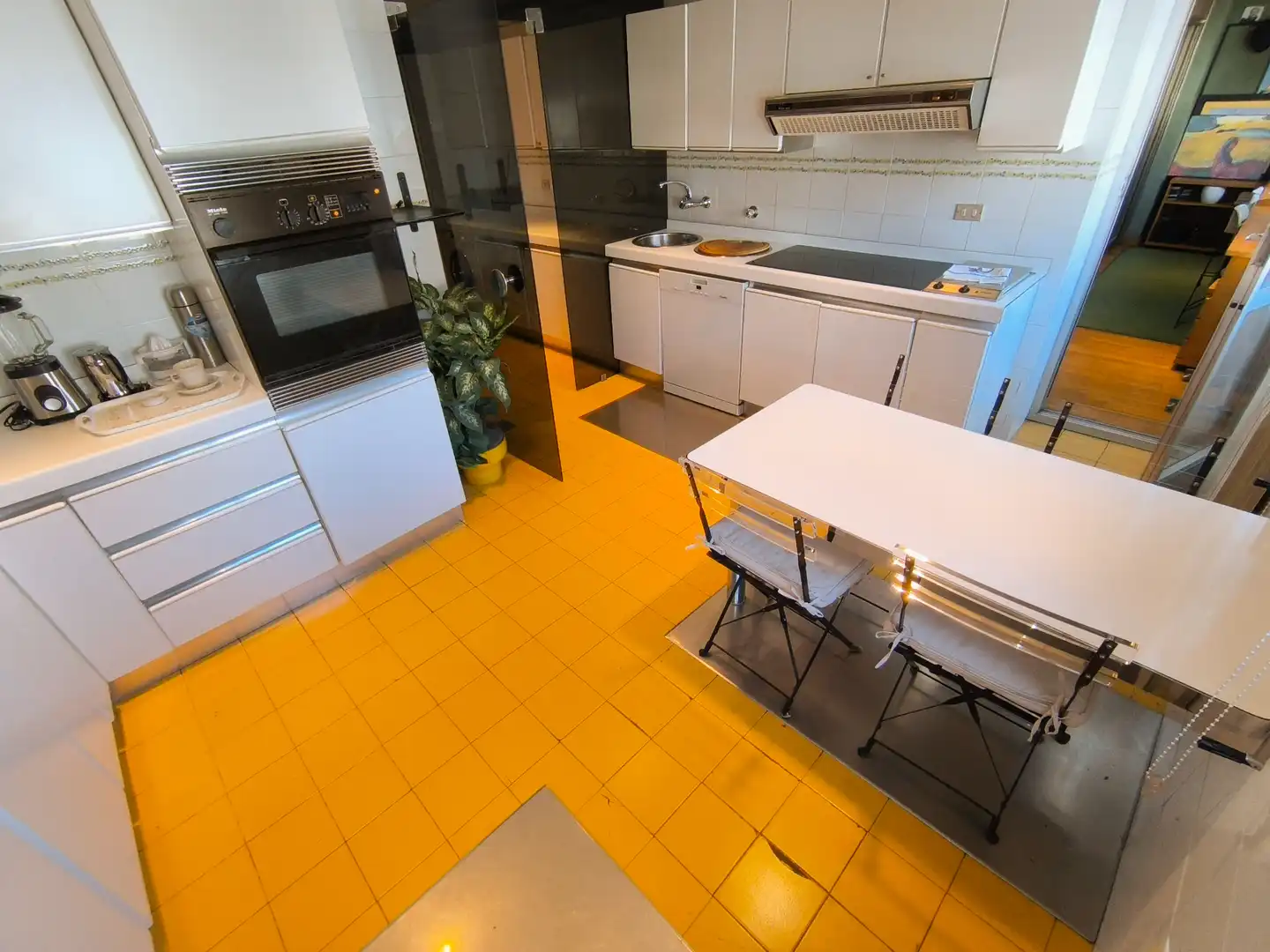 Küche von Wohnung zum Verkauf in Palencia mit Klimaanlage, Heizung und Parkett