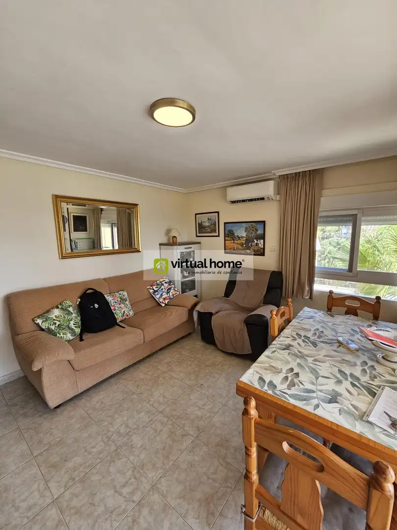 Living room of Flat for sale in Benidorm  with Air Conditioner, Terrace and Furnished