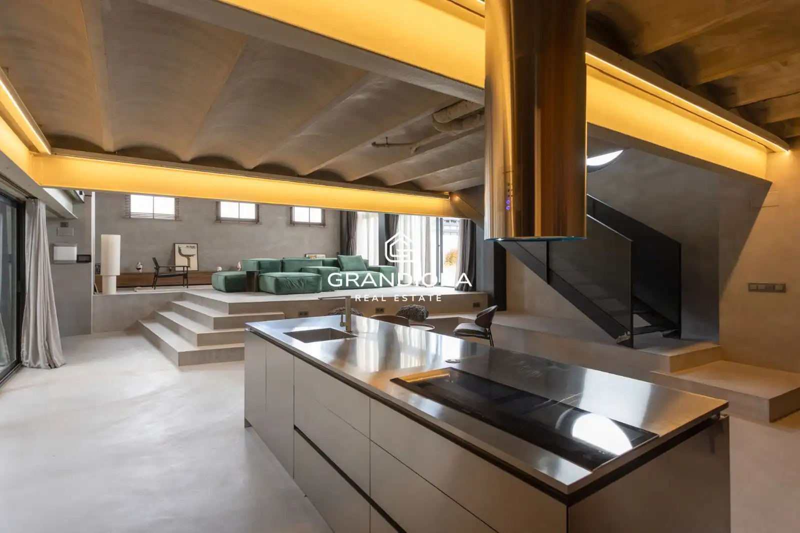 Kitchen of Flat for rent in Barcelona  with Air Conditioner, Terrace and Furnished