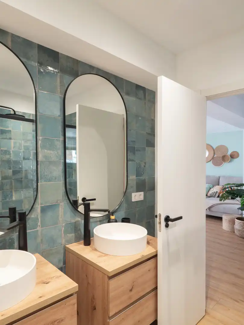 Badezimmer von Wohnungen zum Verkauf in  Palma de Mallorca mit Klimaanlage, Heizung und Terrasse