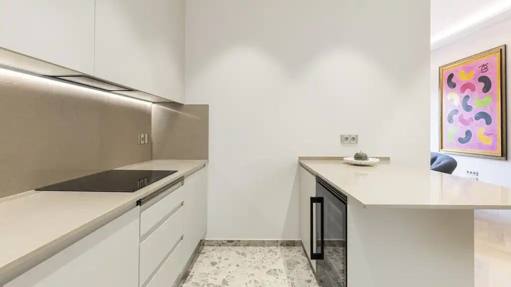 Küche von Wohnungen zum Verkauf in Barcelona mit Klimaanlage, Heizung und Terrasse