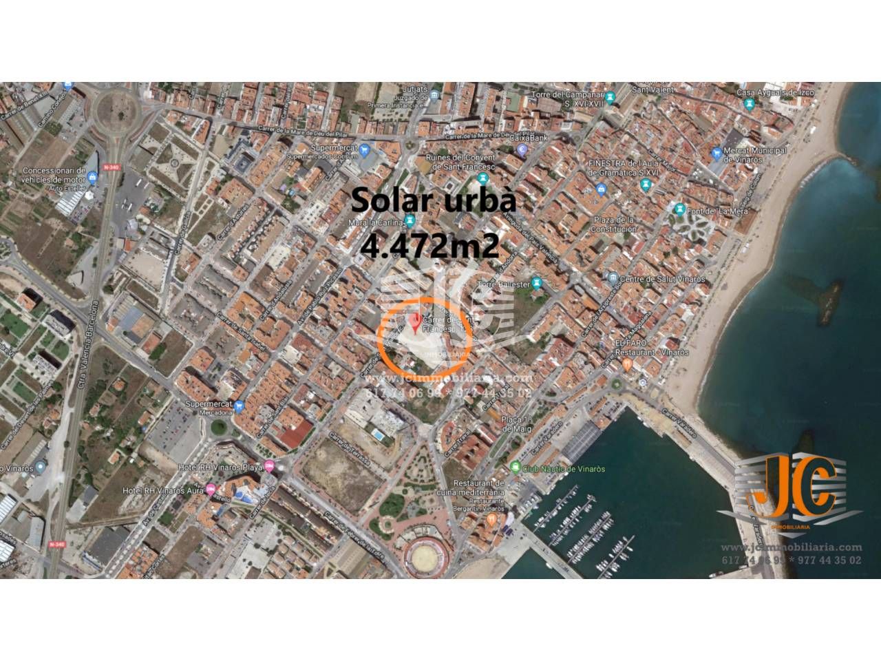 Vista exterior de Terreny industrial en venda en Vinaròs