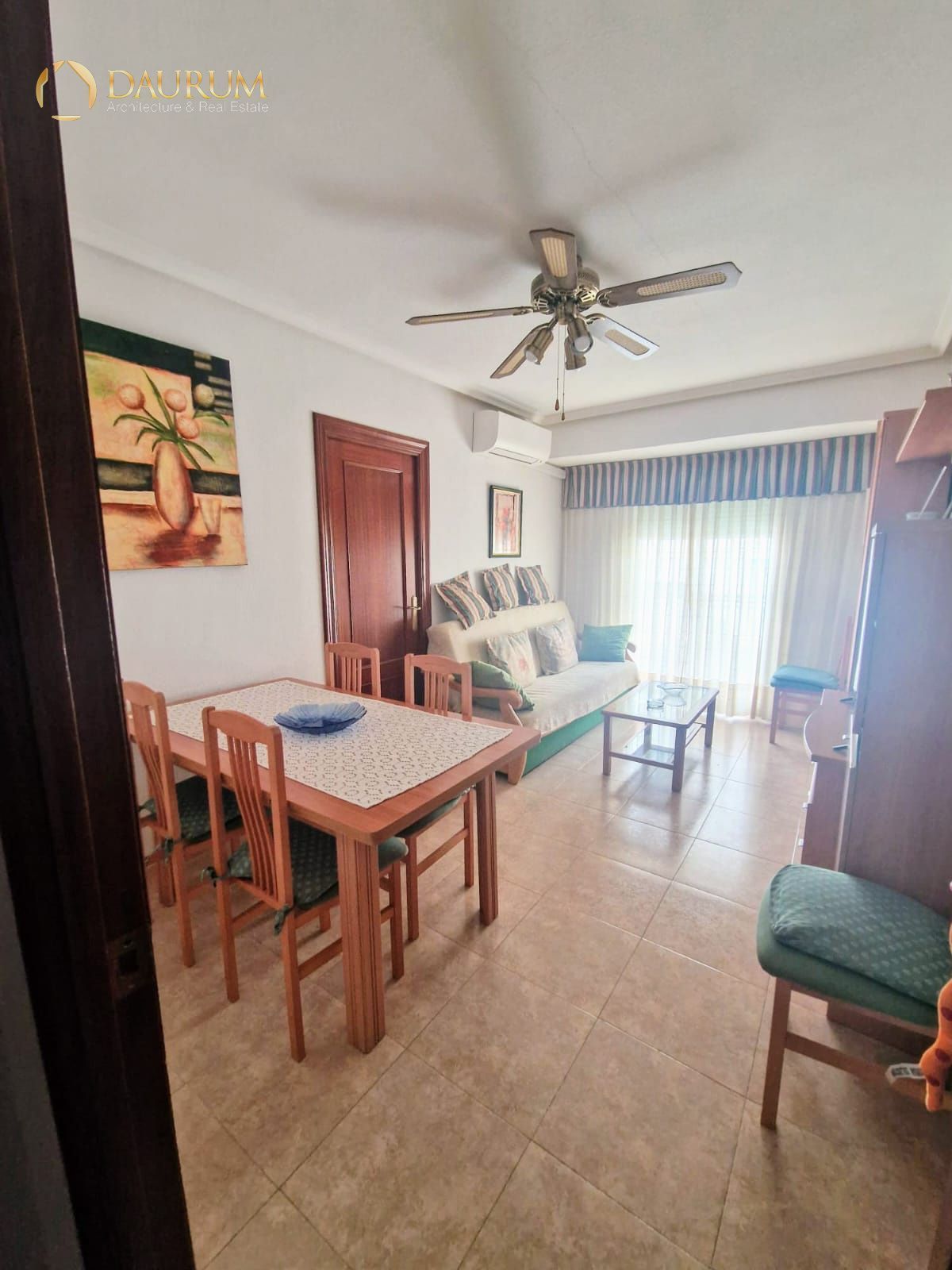 Living room of Flat for sale in Alicante / Alacant  with Air Conditioner, Terrace and Furnished