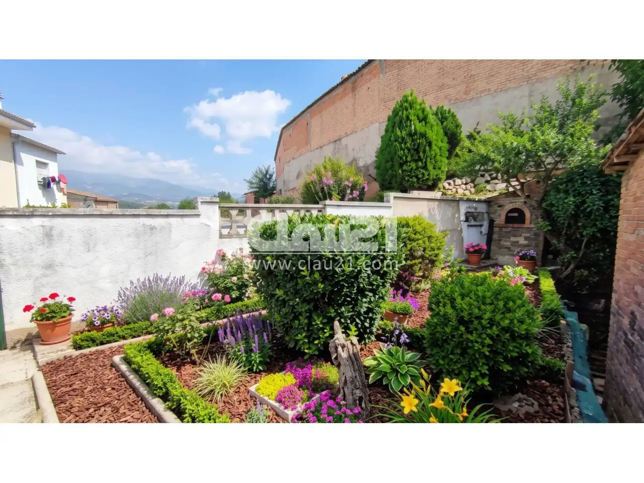 Jardín de Casa o chalet en venta en Gironella con Jardín privado