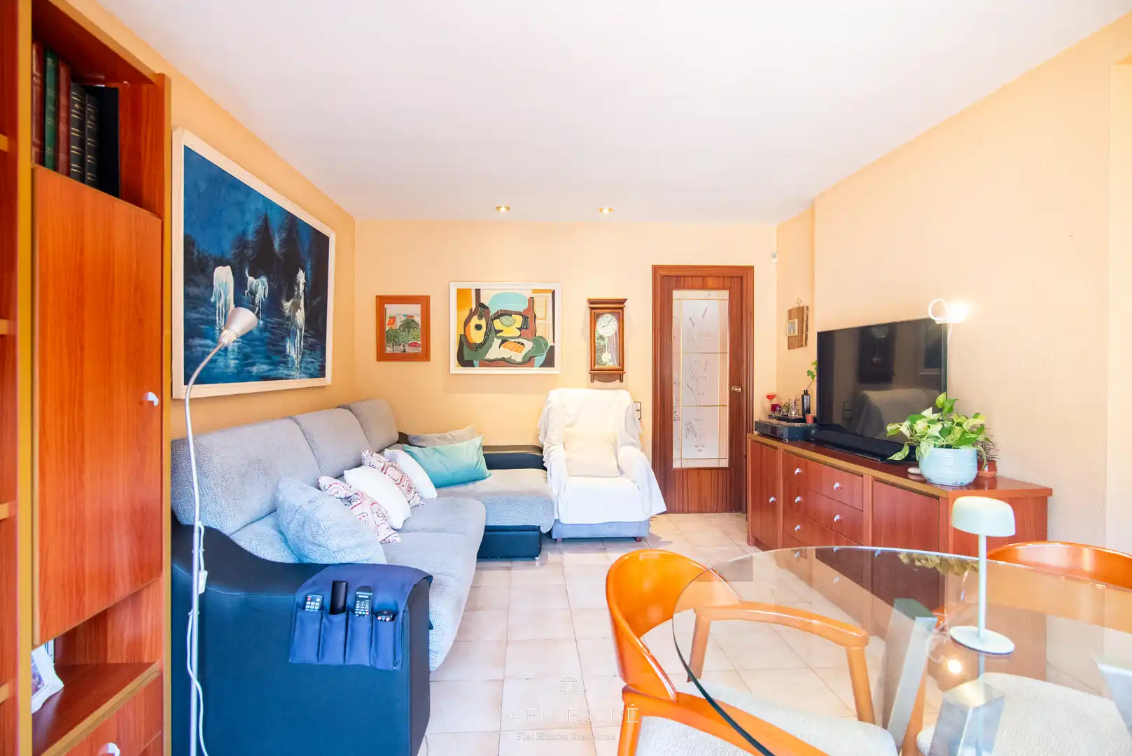 Sala de estar de Casa o chalet en venta en Barcelona con Calefacción, Jardín privado y Terraza