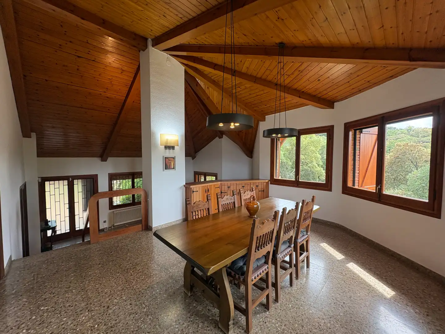 Esszimmer von Haus oder Chalet zum Verkauf in Vallgorguina mit Heizung und Privatgarten