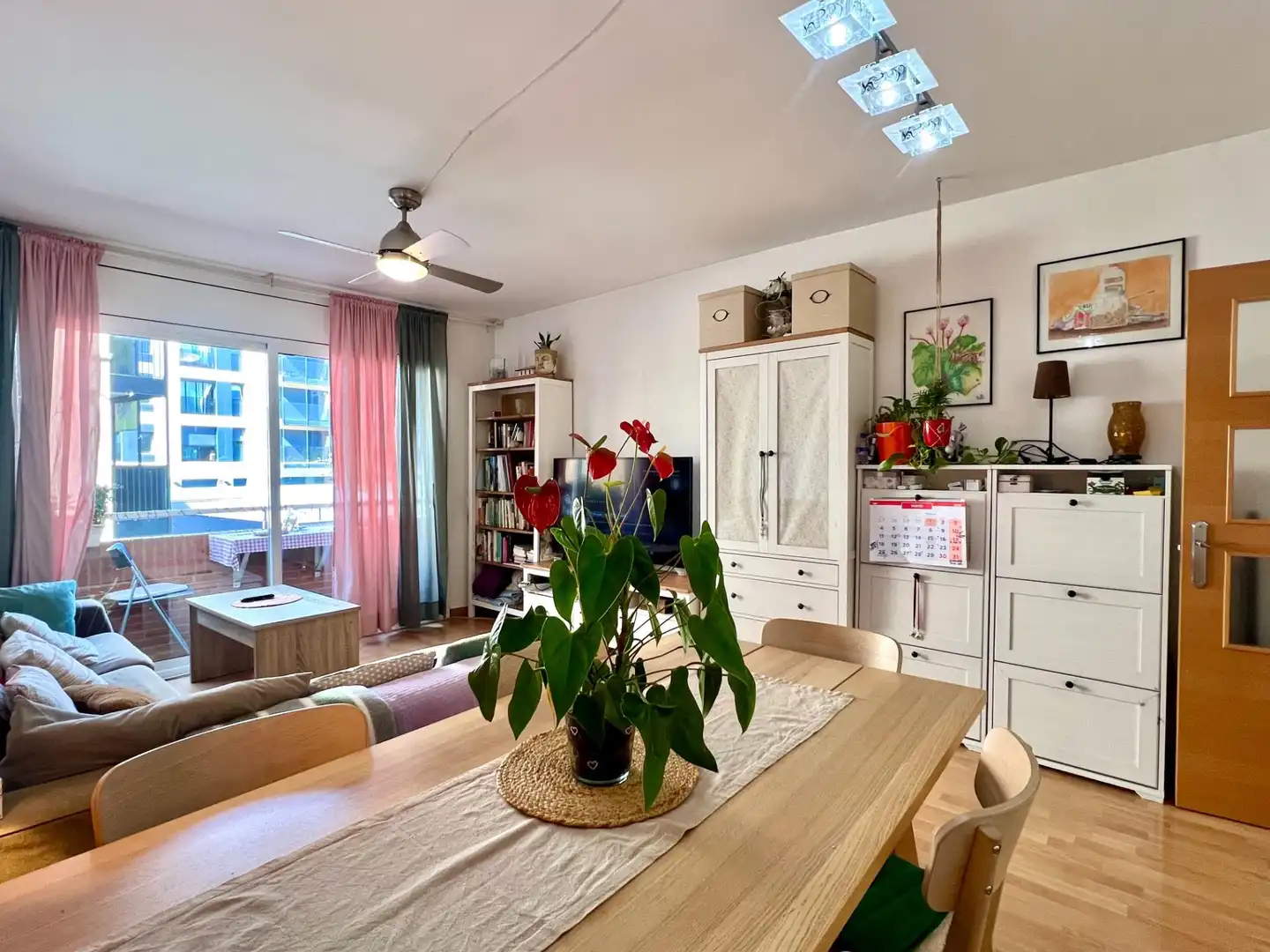 Wohnzimmer von Wohnung zum Verkauf in Granollers mit Heizung und Parkett