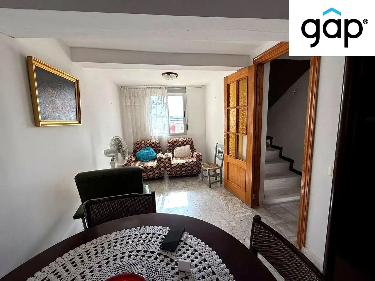 Sala de estar de Casa o chalet en venta en Priego con Amueblado y Balcón
