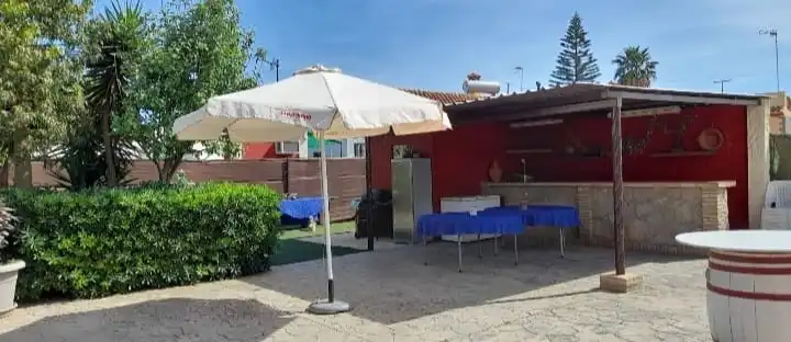 Terraza de Casa o chalet de alquiler en Chipiona con Aire acondicionado, Calefacción y Piscina