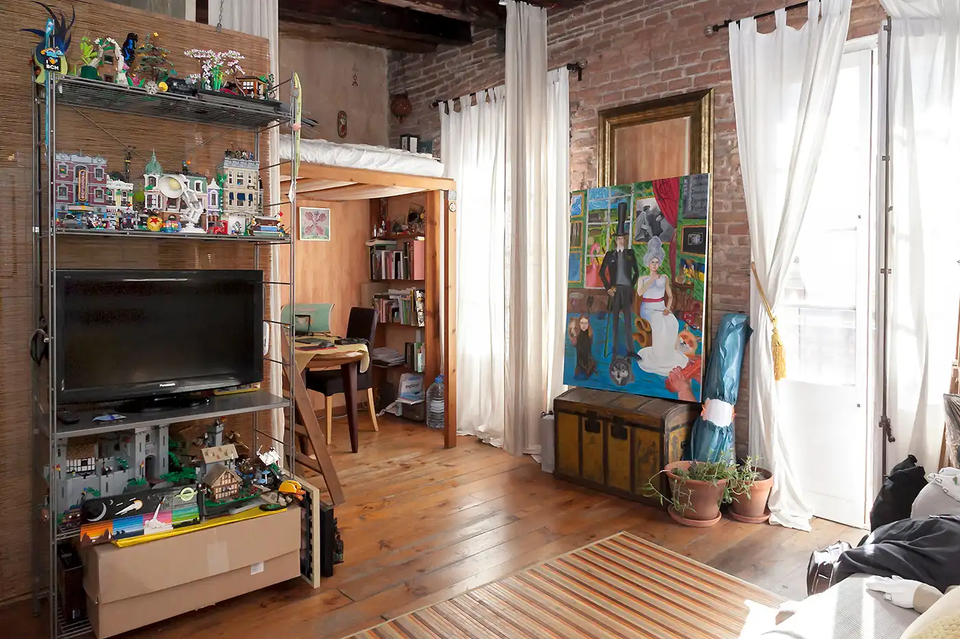 Schlafzimmer von Wohnung zum Verkauf in Barcelona mit Klimaanlage, Möbliert und Balkon
