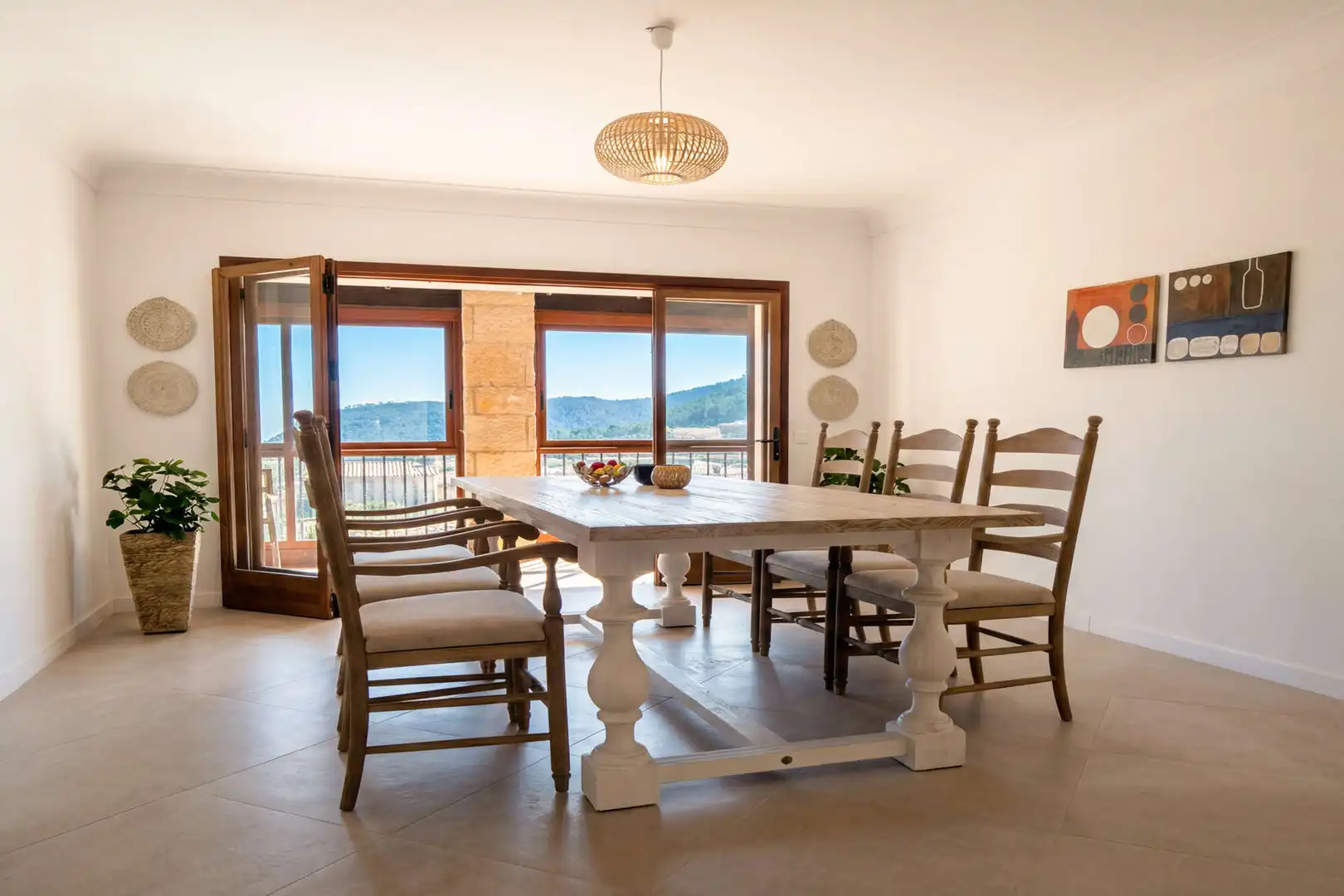Dining room of Houses for sale in Valldemossa  with Air Conditioner, Terrace and Furnished