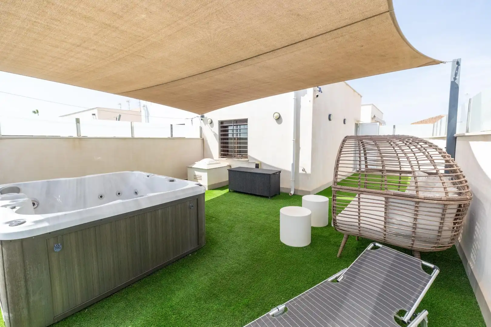 Terrace of Houses for sale in San Pedro del Pinatar  with Air Conditioner, Heating and Private garden