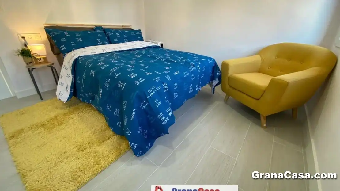 Schlafzimmer von Wohnung zur Miete in Granada mit Klimaanlage, Heizung und Terrasse