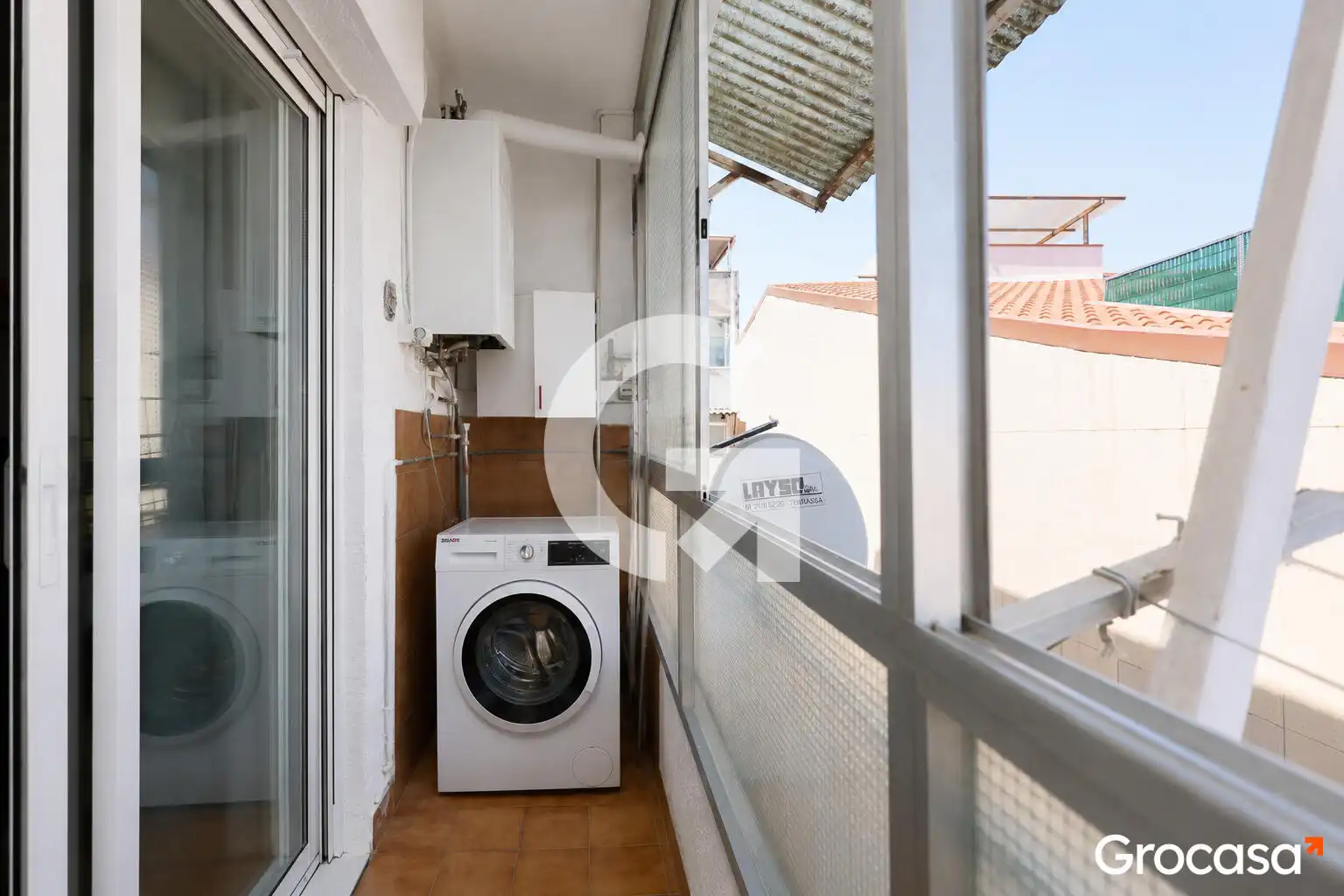 Balcony of Flat for sale in Terrassa  with Air Conditioner, Heating and Storage room