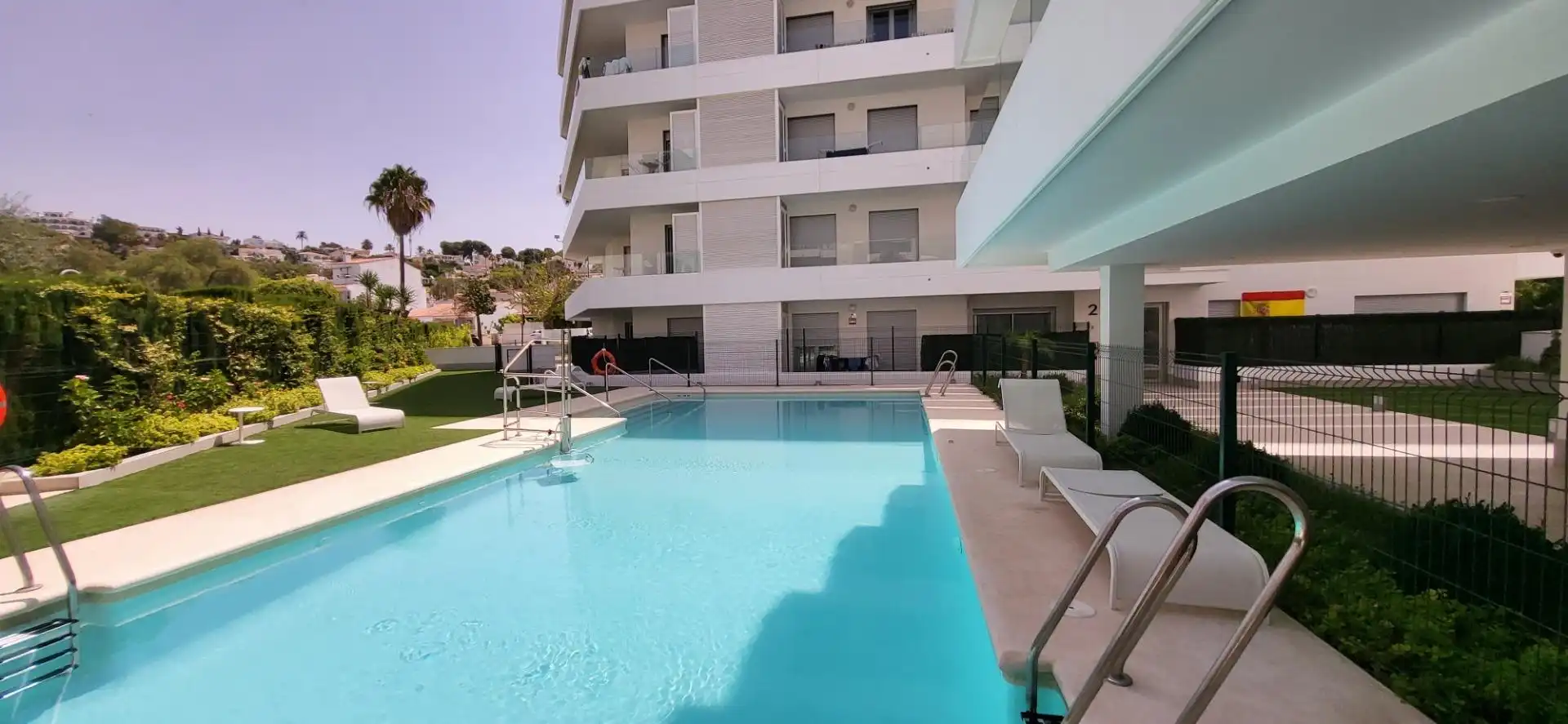 Piscina de Apartament de lloguer en Marbella amb Aire condicionat, Calefacció i Terrassa