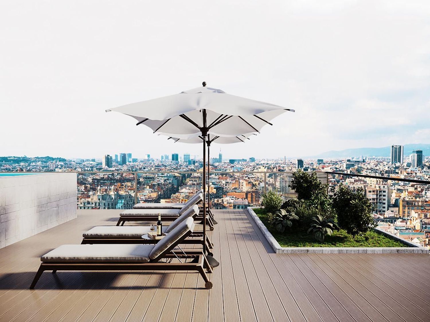 Terrace of Flat for sale in Málaga Capital  with Air Conditioner, Private garden and Terrace