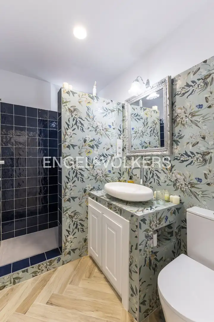 Badezimmer von Dachboden zur Miete in Madrid mit Klimaanlage, Heizung und Terrasse