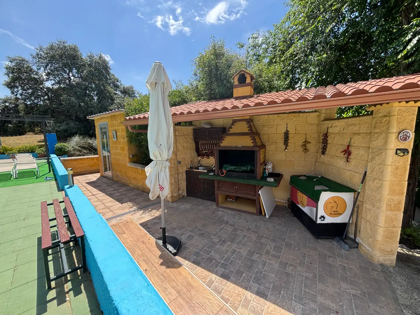Terrassa de Finca rústica en venda en Andújar amb Aire condicionat, Jardí privat i Piscina